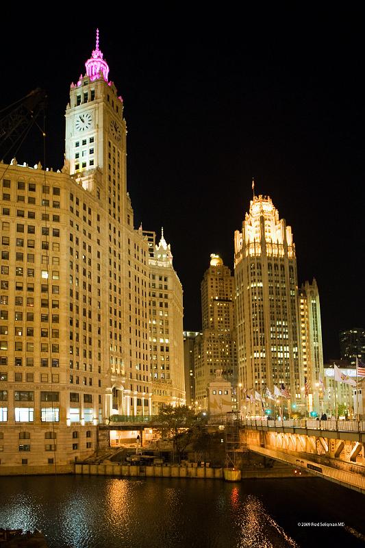 20081030_225749 D3 2x3 P1 srgb.jpg - Walking along the Chicago River  at Night